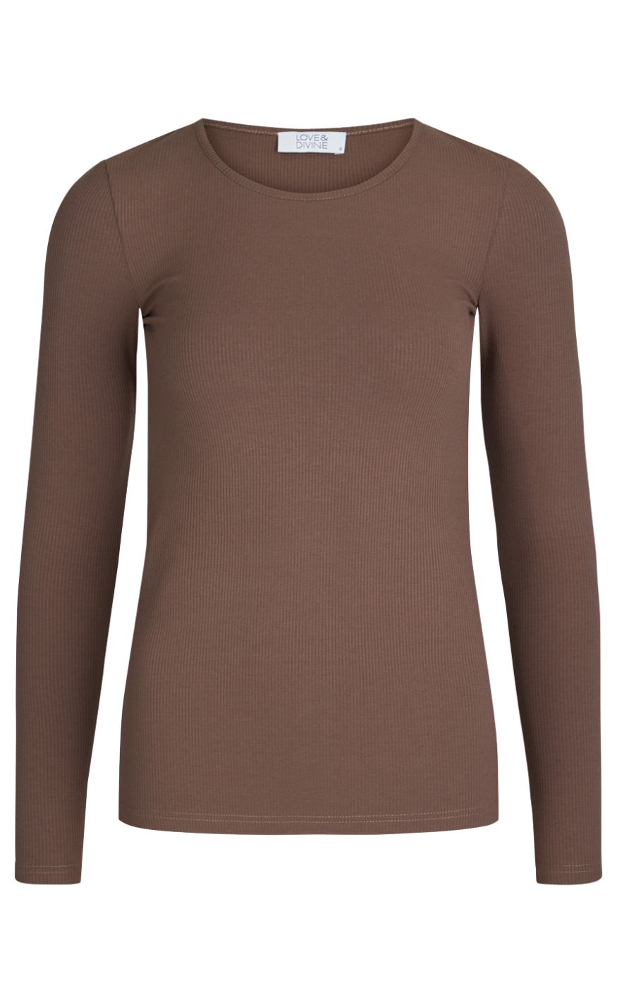 Love Divine Bluse Love660-11 Chocolate