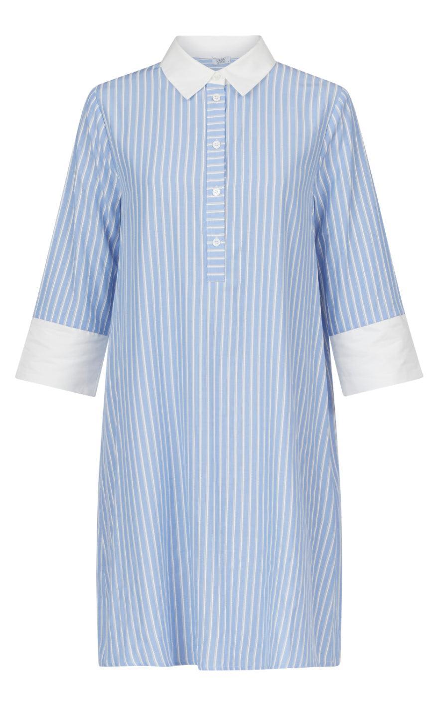 Love Divine Kjole Love441-34 Blue Stripe