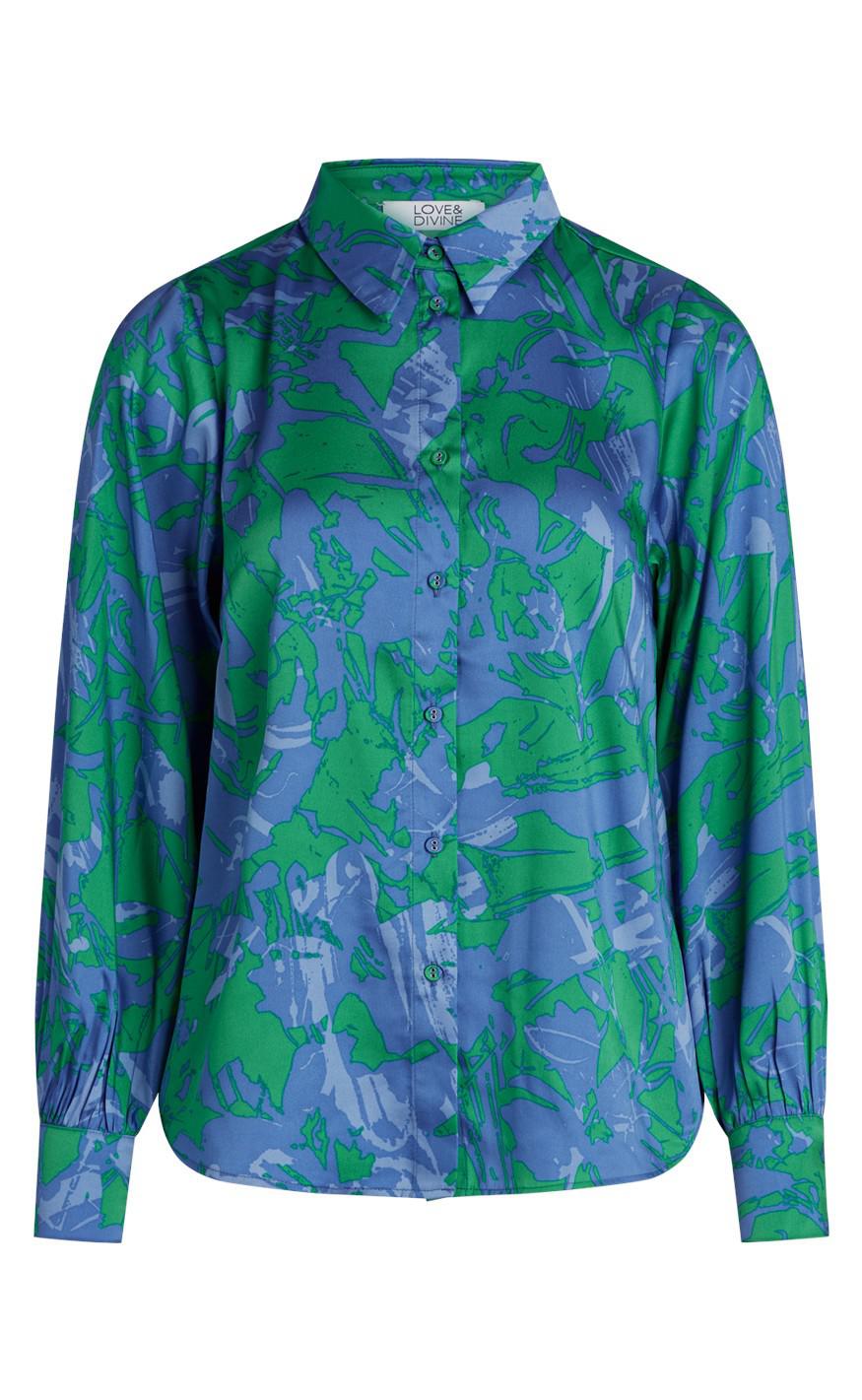 Love Divine Skjorte Love919 Green Blue