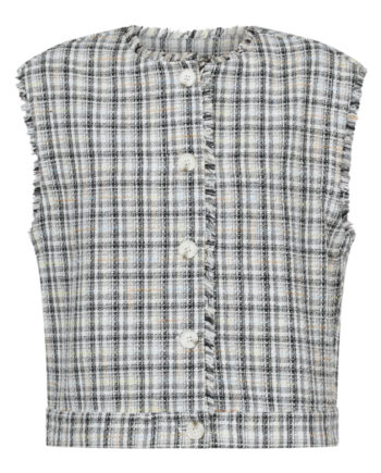 Love   Divine Vest Love1265 Grey Check