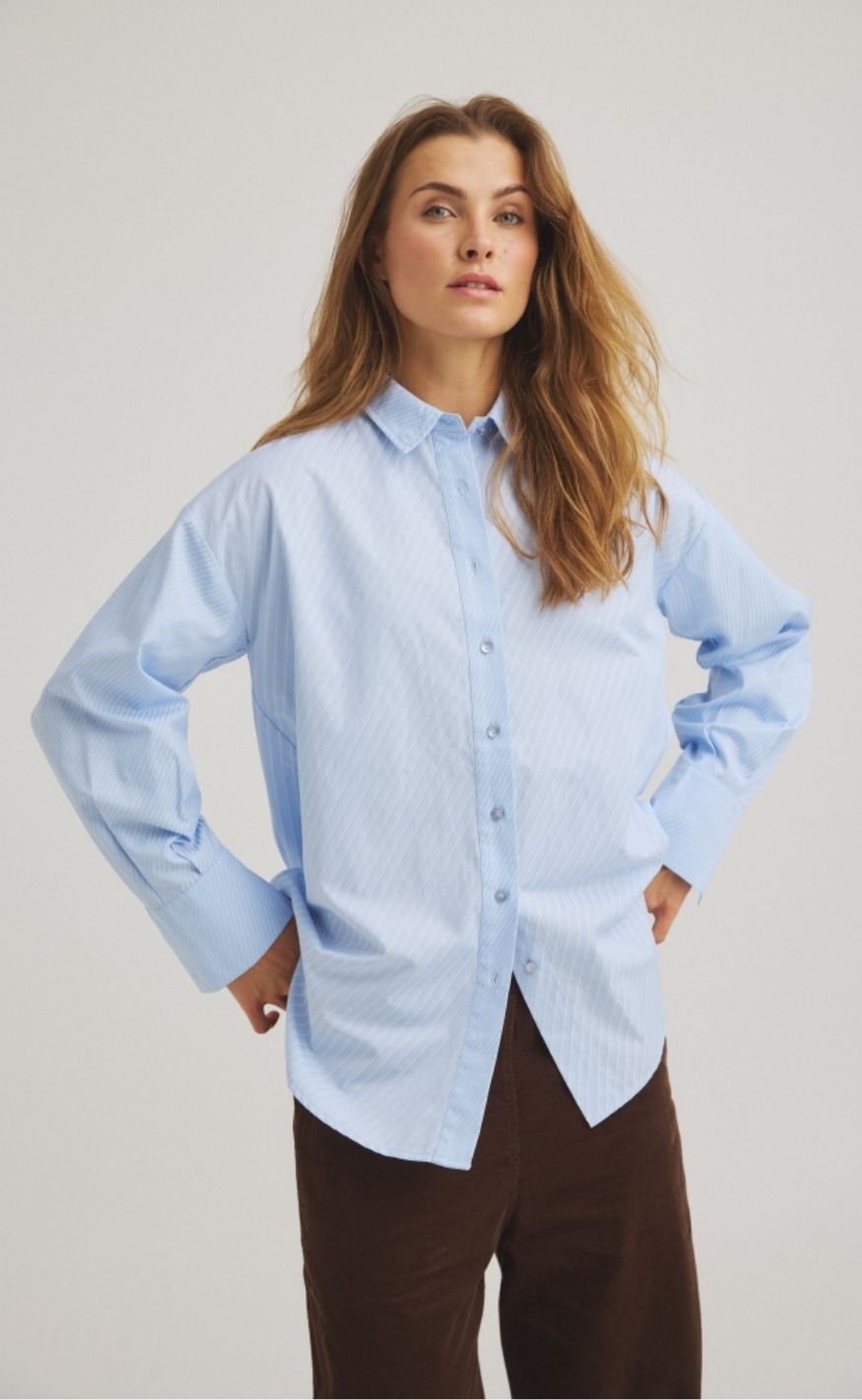 Luxzuz Skjorte Gertantia 535 Colony Blue