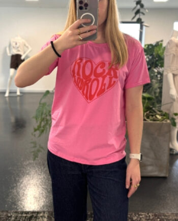 Luxzuz  -shirt Rock   Roll Prism Pink