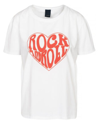 Luxzuz  -shirt Rock   Roll White