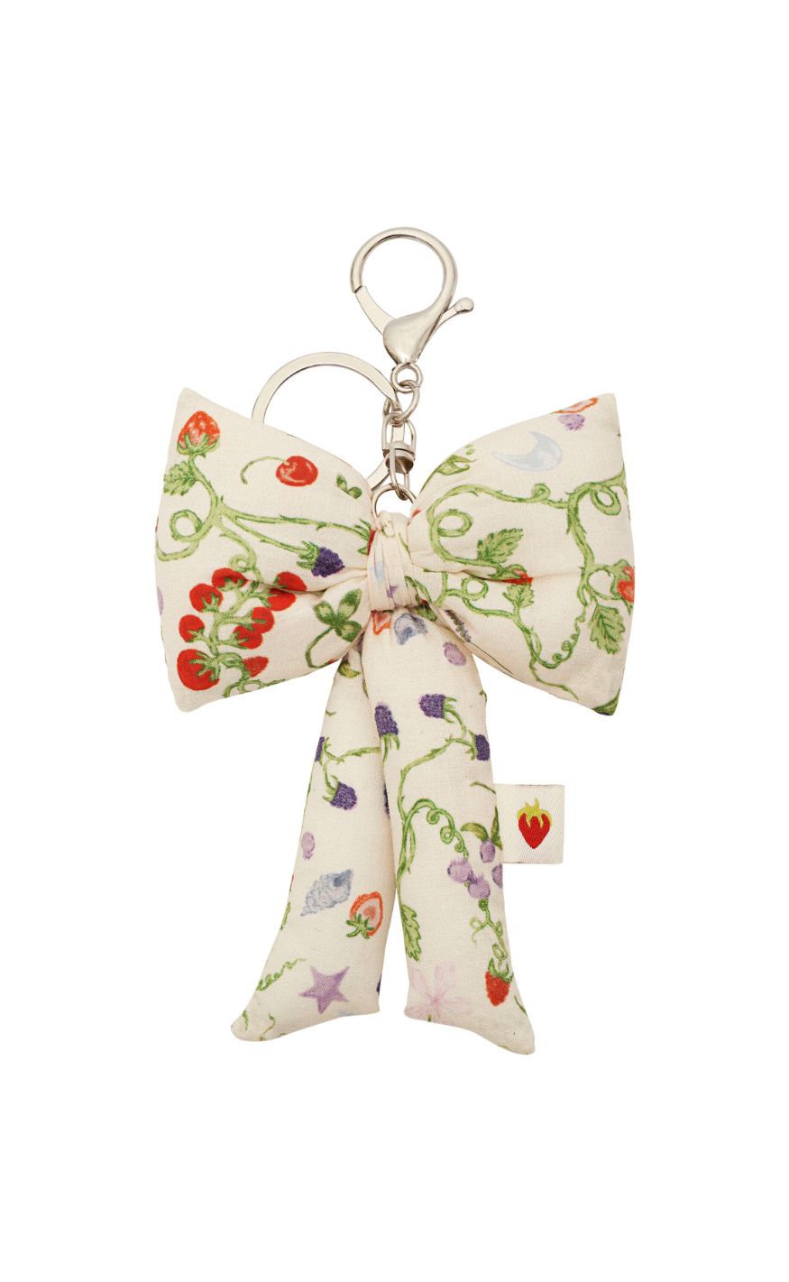 Maanesten Nøglering Fabric Bow Garden Magic Ivory
