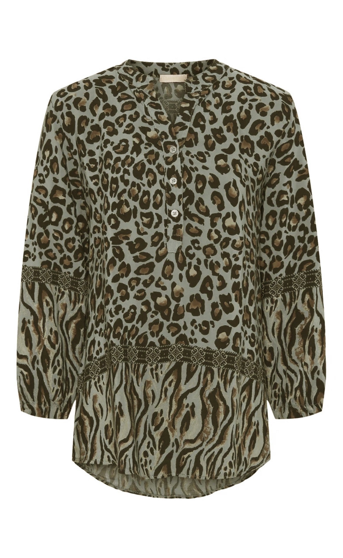 Marta Du Chateau Bluse 2260 Kaki Leo