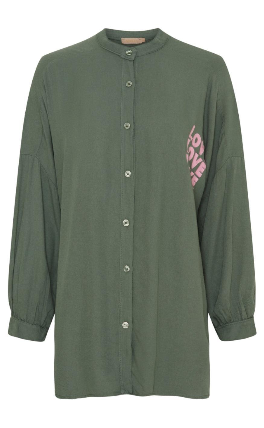 Marta Du Chateau Bluse Marion Shirt Military