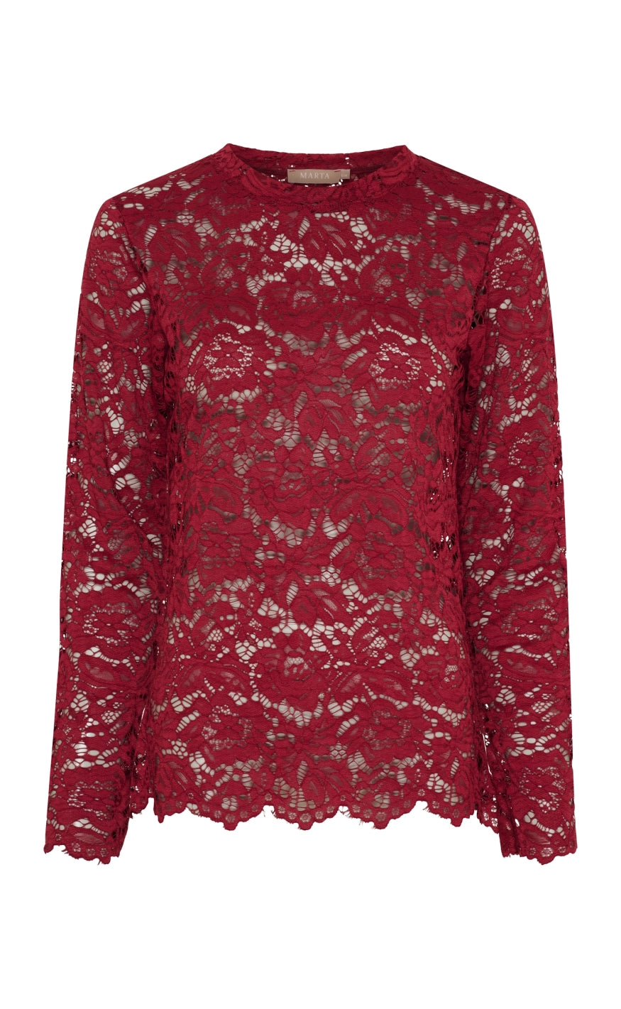 Marta Du Chateau Bluse Milley Bordeaux