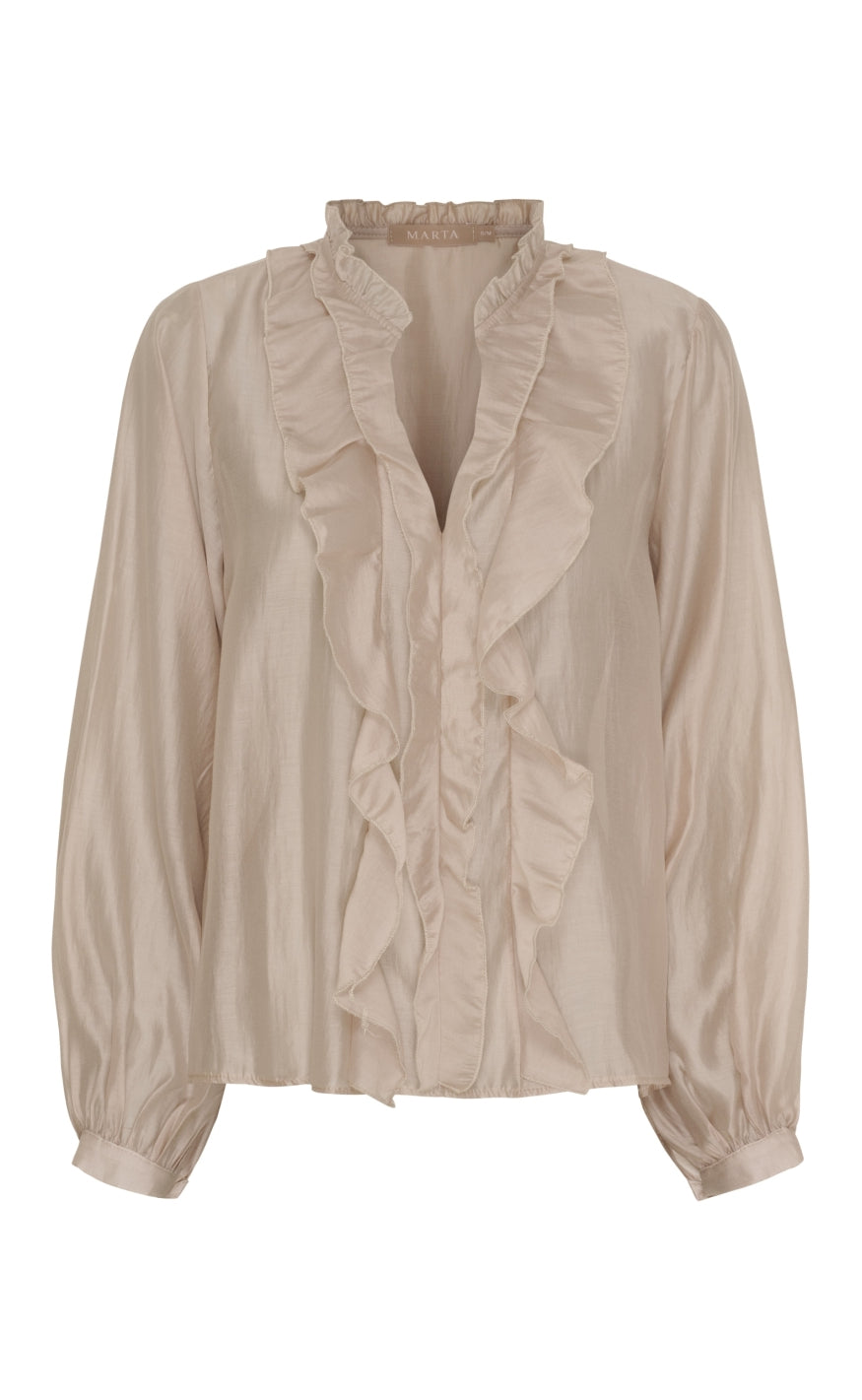 Marta Du Chateau Bluse Naira Beige