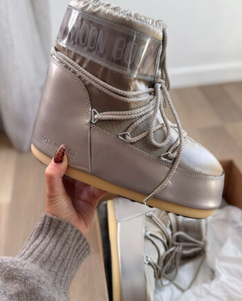 Moon Boot Støvler Icon Low Glance Platinum