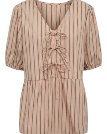 Moves Bluse Strimma Bleached Apricot