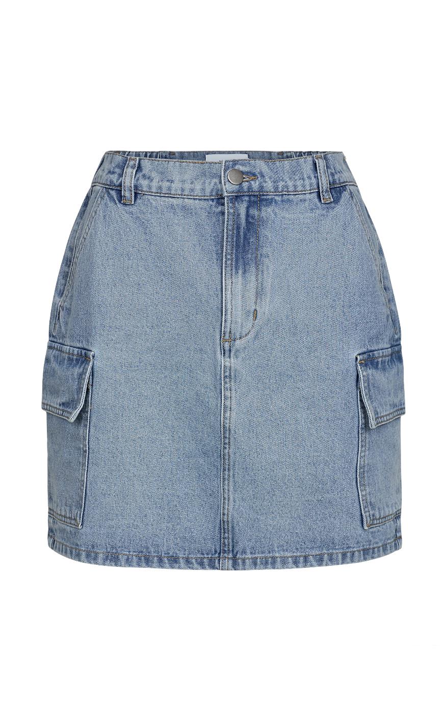 Moves Nederdel Largus Light Blue Denim