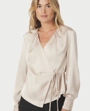 Neo Noir Bluse Caprina Heavy Sateen Champagne