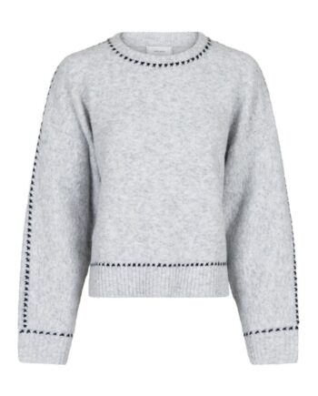 Neo Noir Bluse Detri Grey Melange