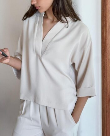 Neo Noir Bluse  Luma Creme