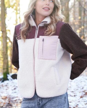 Neo Noir Jakke Eagle Teddy Burgundy