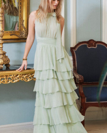 Neo Noir Kjole Marli Solid Light Green