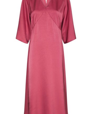 Neo Noir Kjole Remara Heavy Sateen Cherry Pink