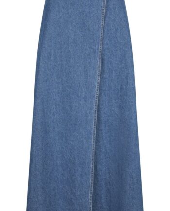 Neo Noir Nederdel Nina Wrap Denim Blue