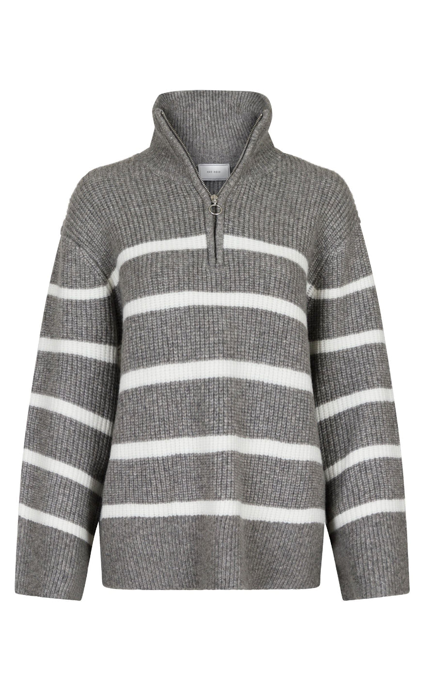 Neo Noir Strik Nevena Dark Grey Off White