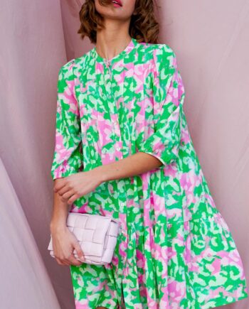 Noella Kjole Imogene Short Green Pink