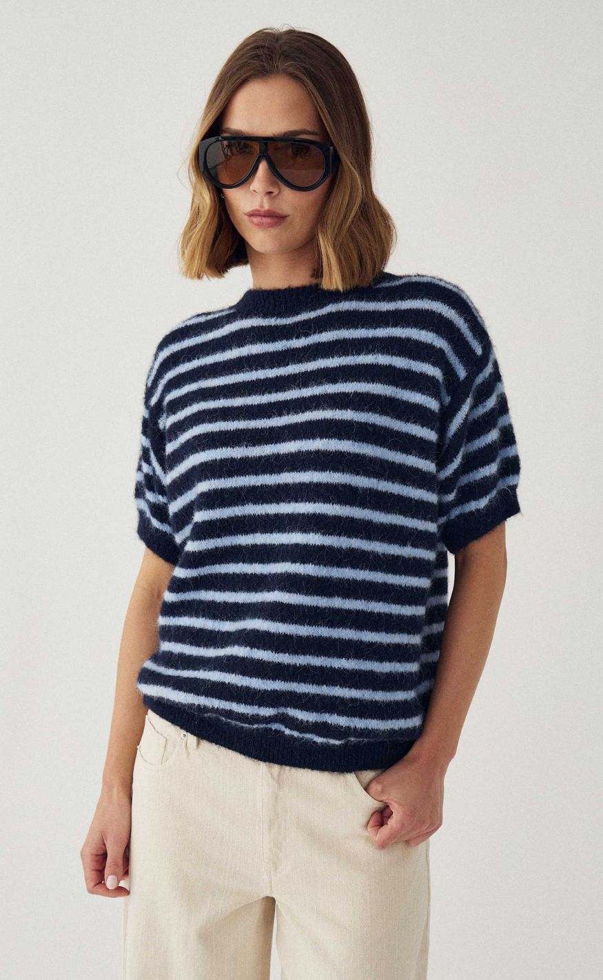 Noella Strik Monikah Blue Stripe