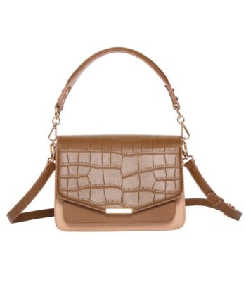 Noella Taske Blanca Multi Compartment Dark Brown Croco