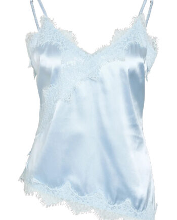 Noisy May Top Sofie Satin Cerulean