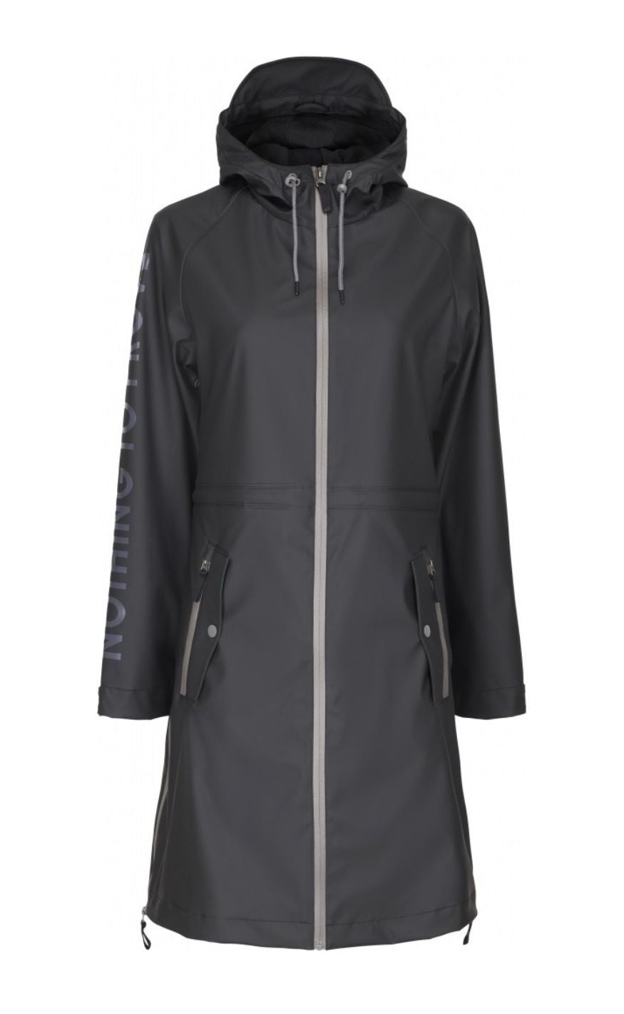 Notyz Regnjakke Raincoat Black