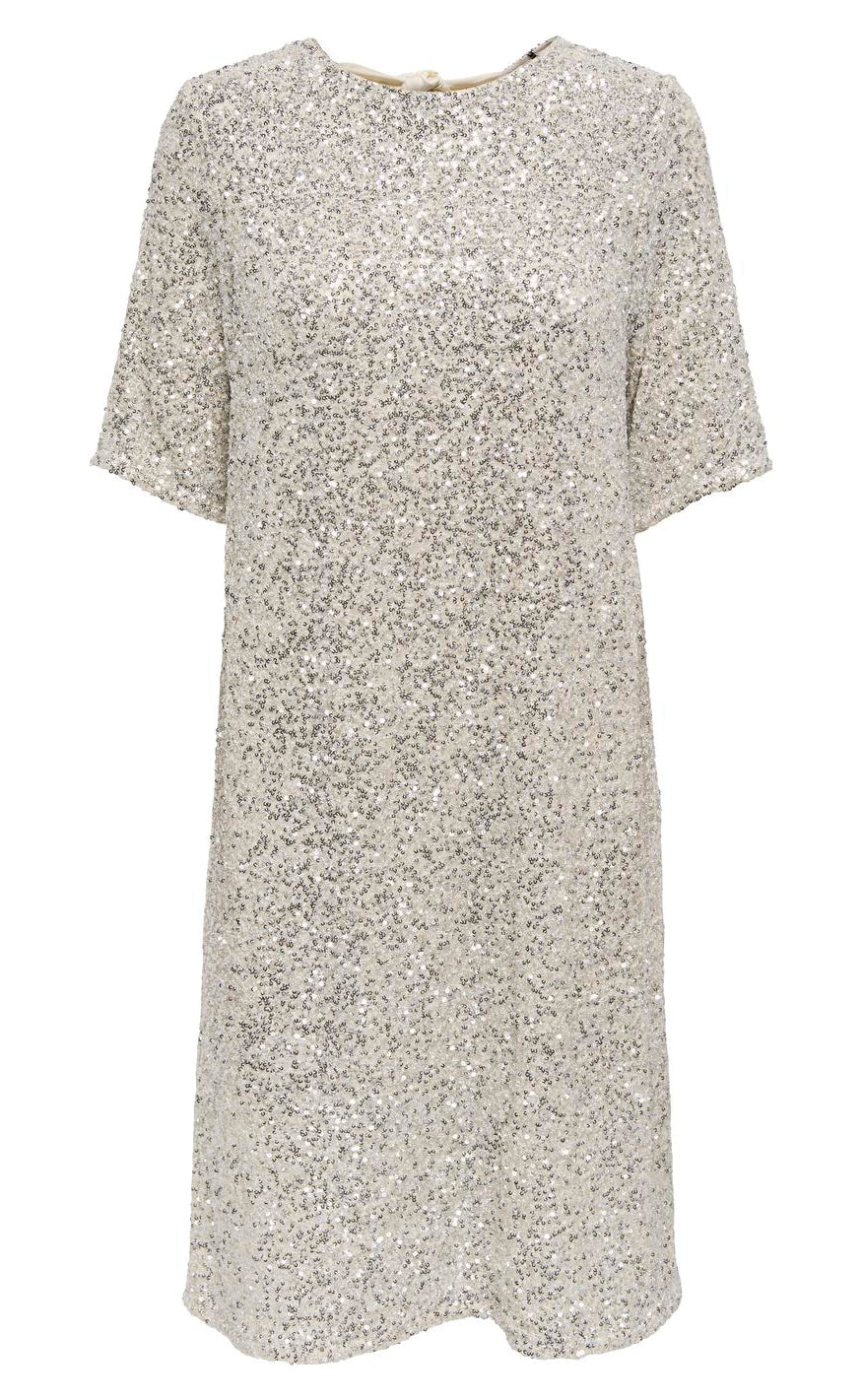 Only Kjole Bex Silver Sequins