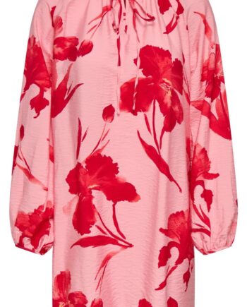 Only Kjole Hyaci Pink Icing Big Red