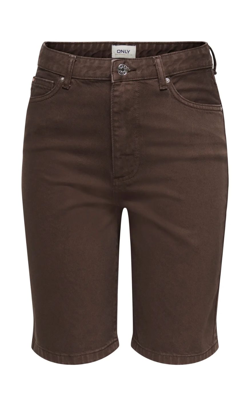 Only Shorts Sonny Dark Brown Denim