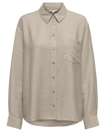 Only Skjorte Lino Grey