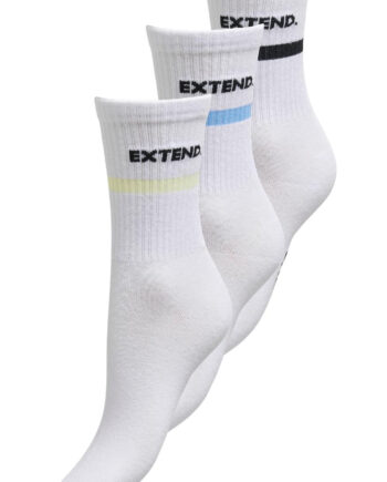 Only Strømper Extend   Pack White Pastel Yel