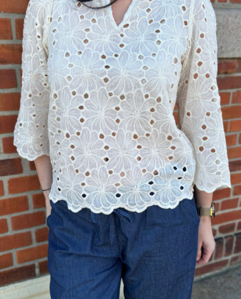 Say Ina Copenhagen Bluse Milla Off White Lace