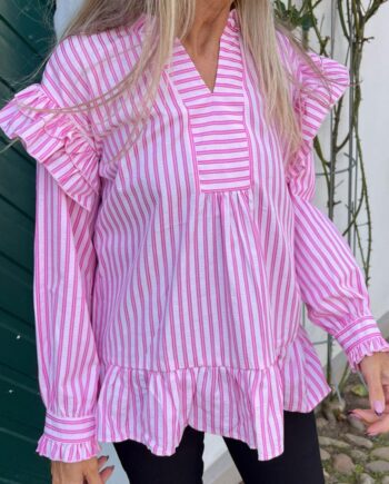 Say Ina Copenhagen Bluse Wilja Pink Striped