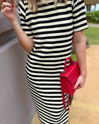 Say Ina Copenhagen Kjole Gina Black Striped