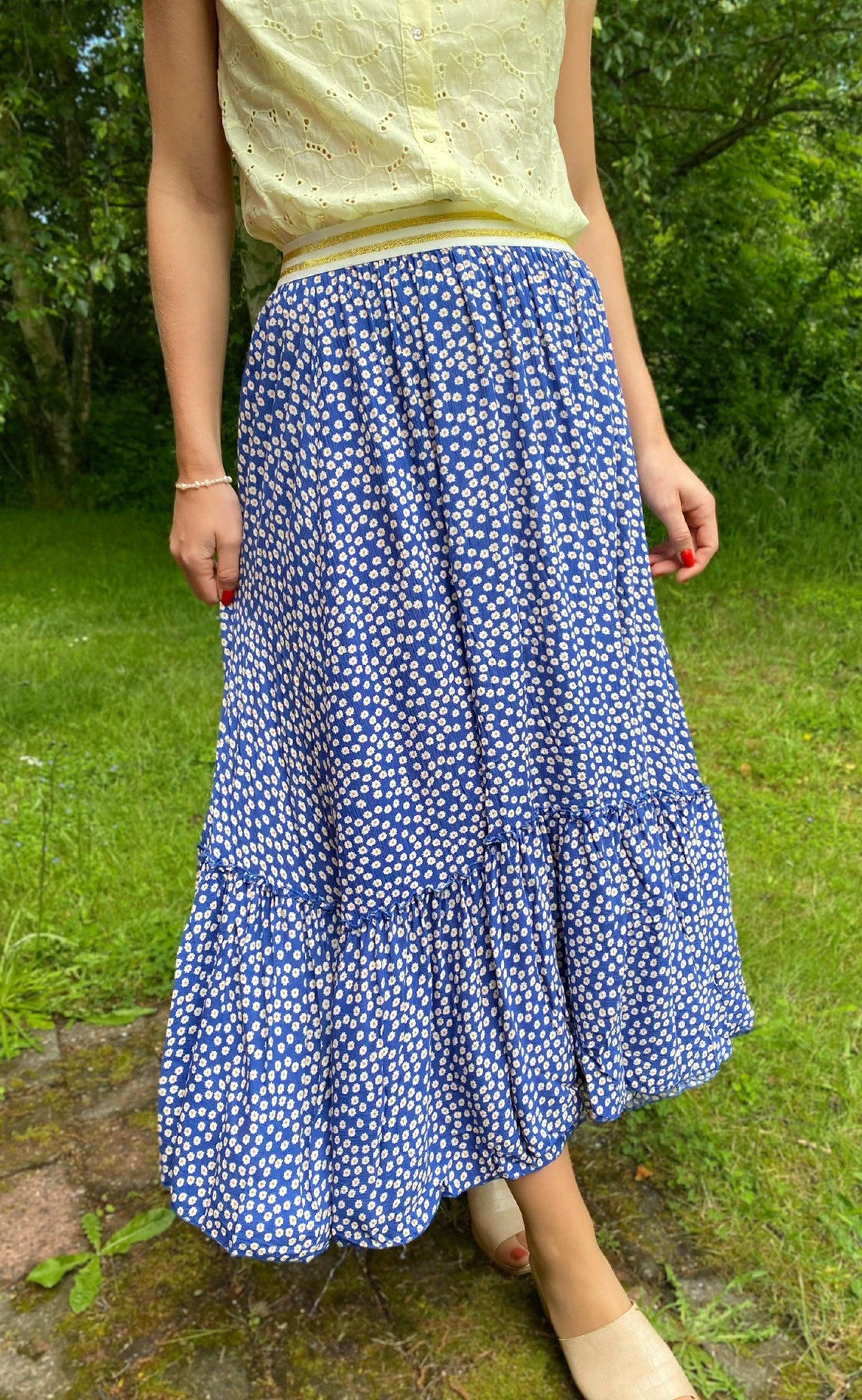 Say Ina Copenhagen Nederdel Hanna Blue Flower