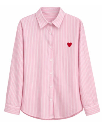 Say Ina Copenhagen Skjorte Heart Pink Striped