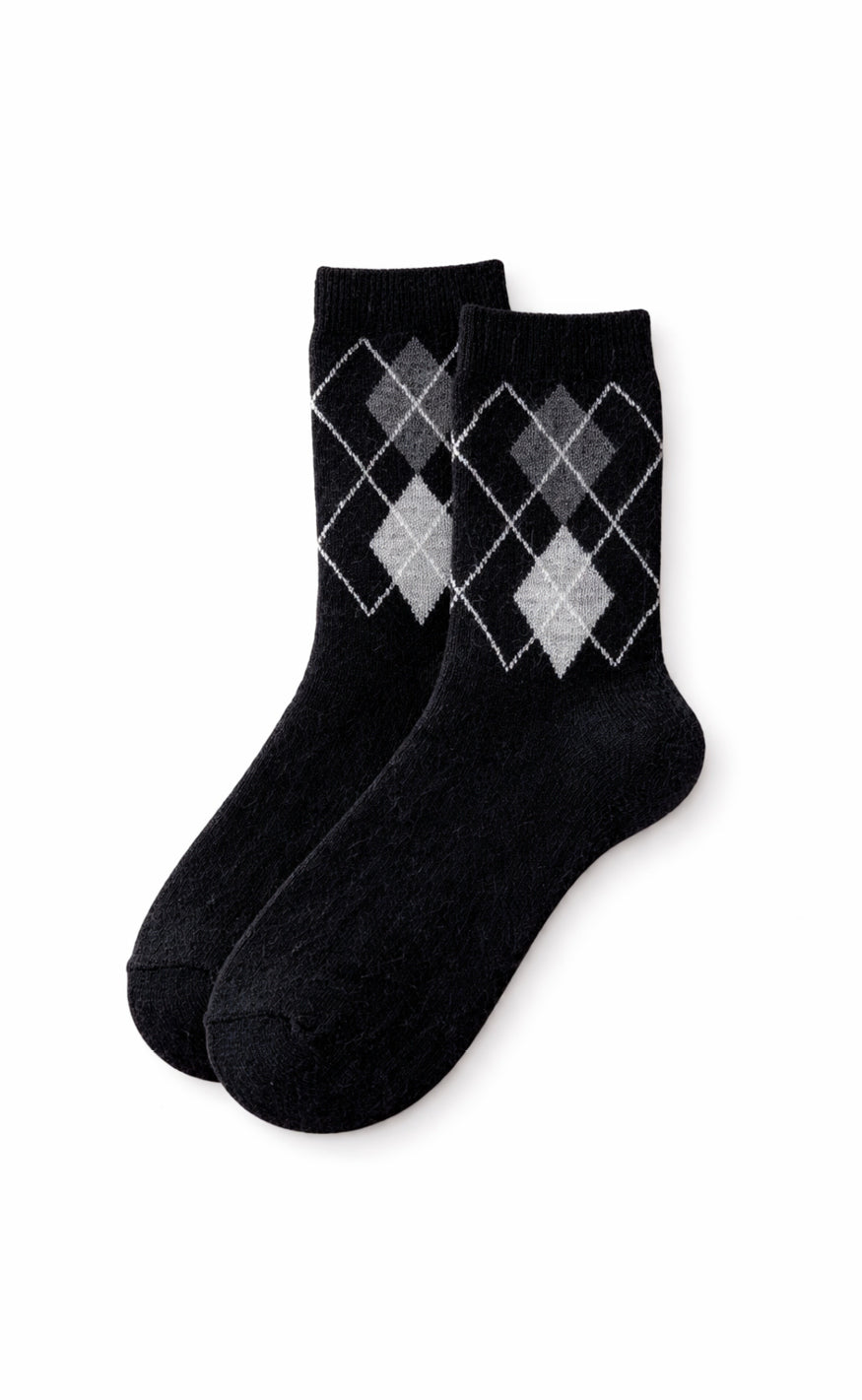 Say Ina Copenhagen Strømper Harlekin Black