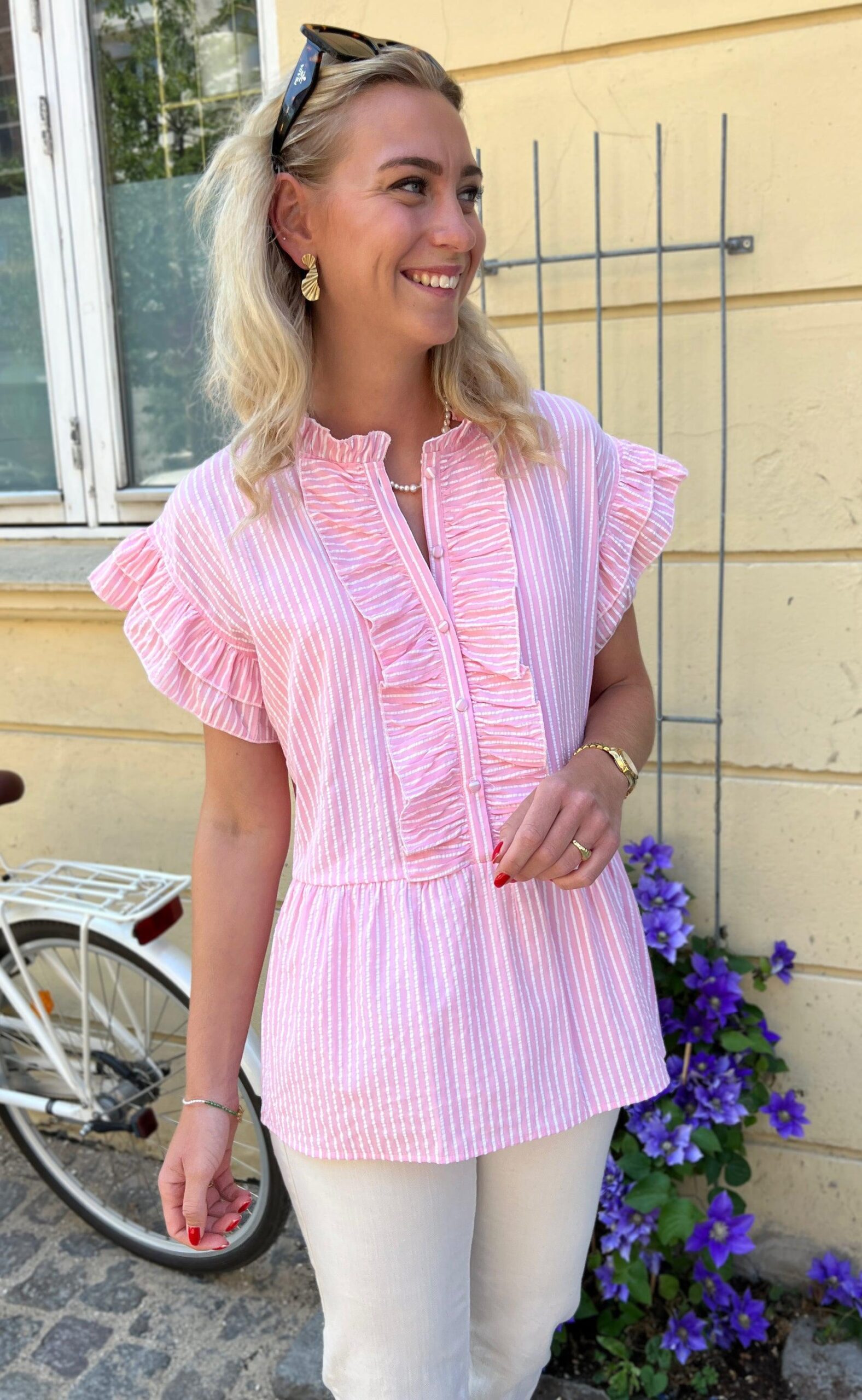 Say Ina Copenhagen Top Freya Pink Striped