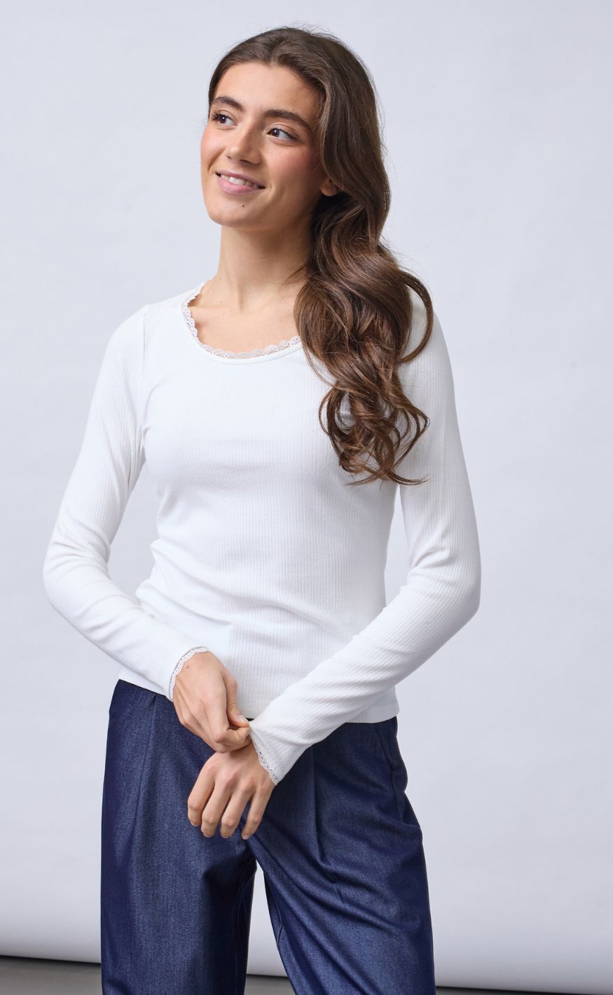 Sisters Point Bluse Vacco Off White
