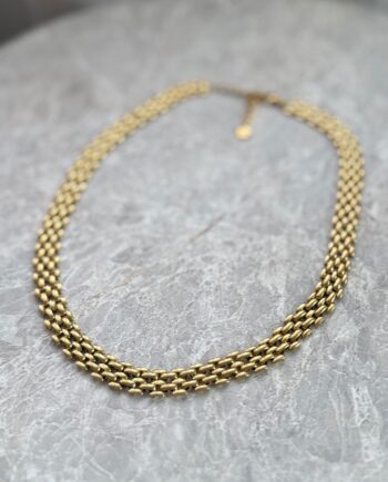 Smykkeli Copenhagen Halskæde Faye Gold Colour