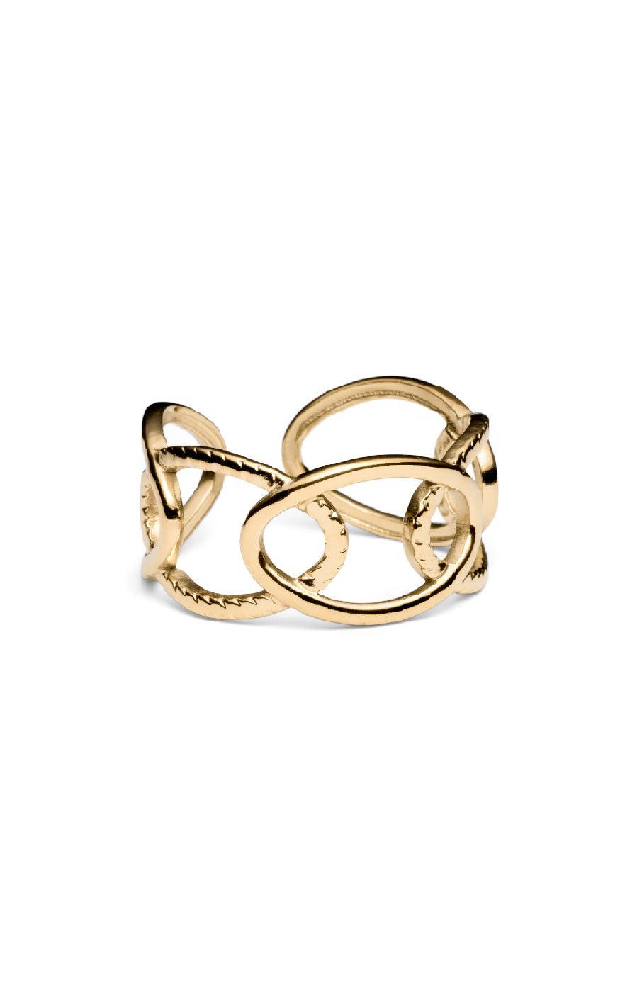 Smykkeli Copenhagen Ring Svaneke Gold Colour