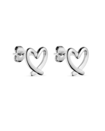 Smykkeli Copenhagen øreringe Hollywood Heart Silver Colour
