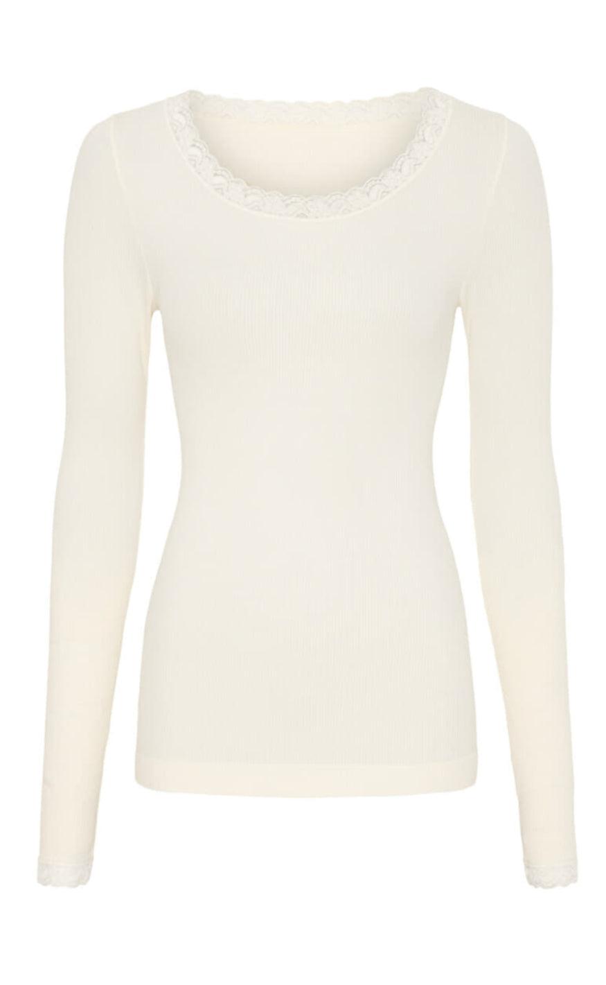 Tim   Simonsen Bluse Frida Rib Panna