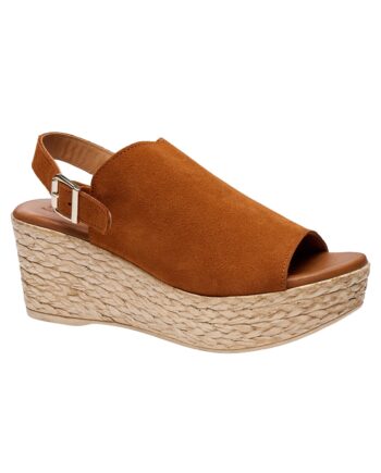 Tim   Simonsen Sandaler Line Suede Brandy
