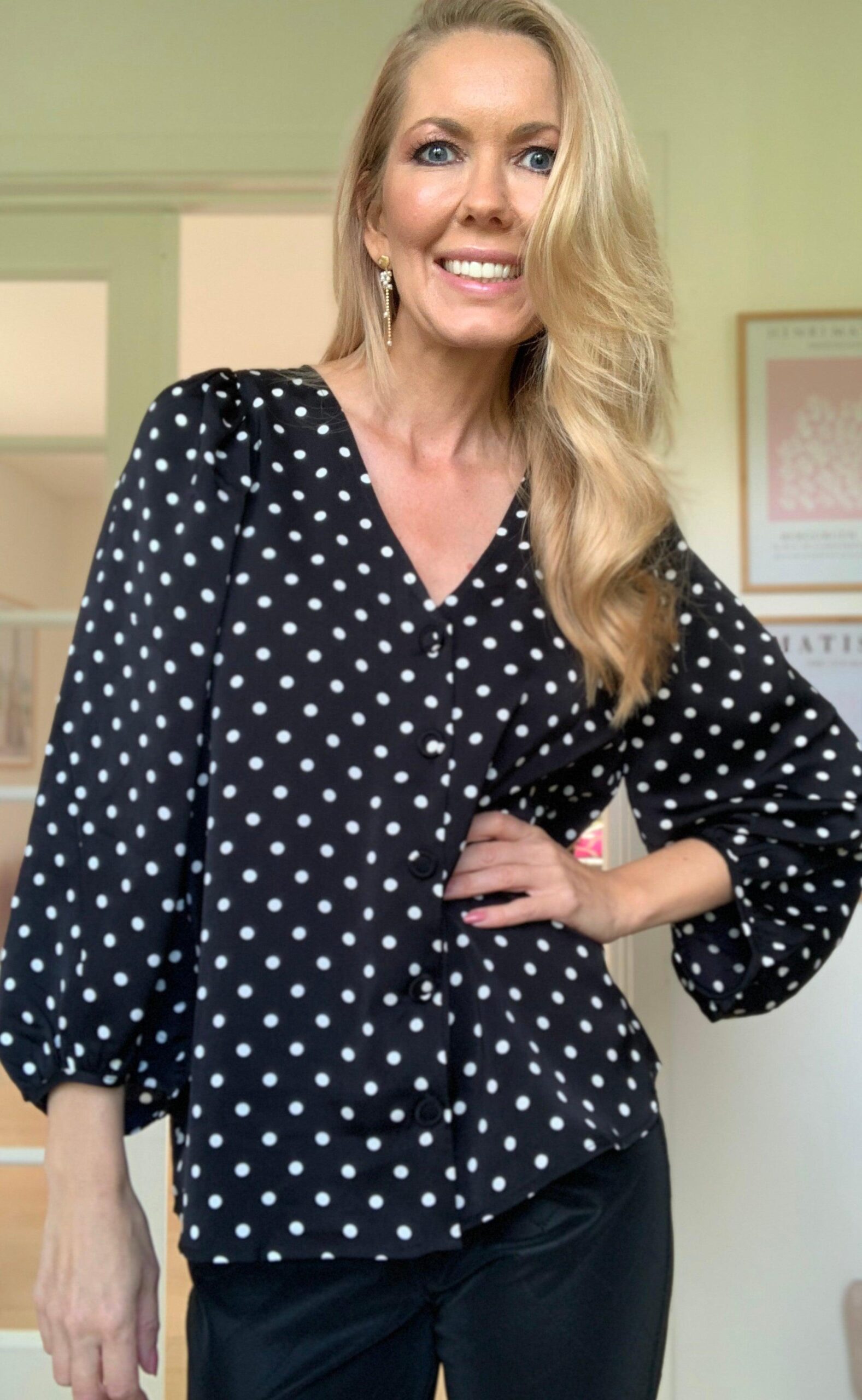 -view Bluse Anja Black