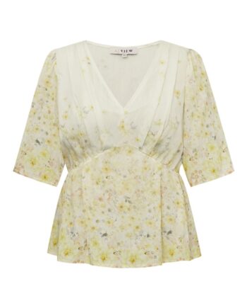 -view Bluse Aurora Pale Yellow