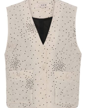 -view Vest Rubi Off White With Black Dot