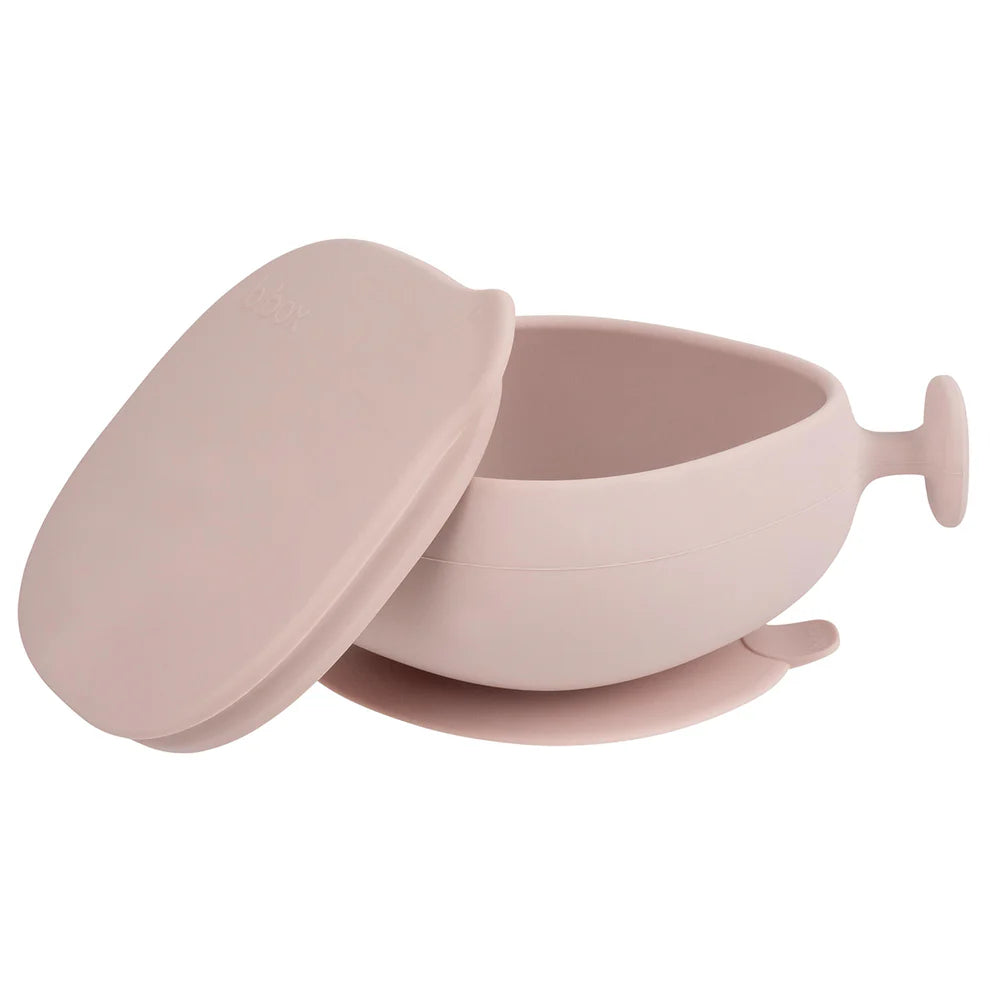Box Madskål Med Låg Silikone Rosa